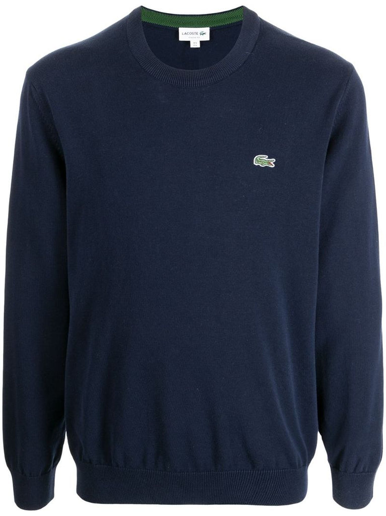 Blue Logo Embroidered Sweatshirt