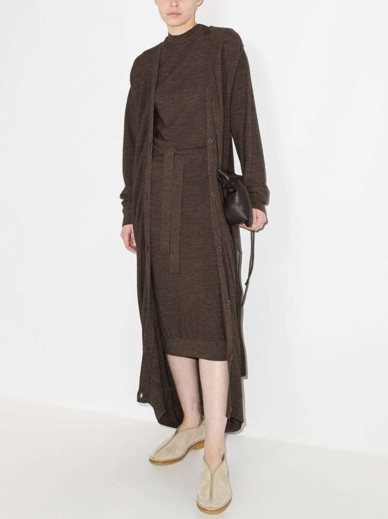 Reversible Sleeveless Knitted Midi Dress