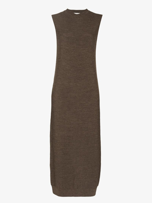Reversible Sleeveless Knitted Midi Dress