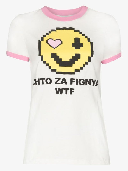 Emoji Print Cotton T-shirt