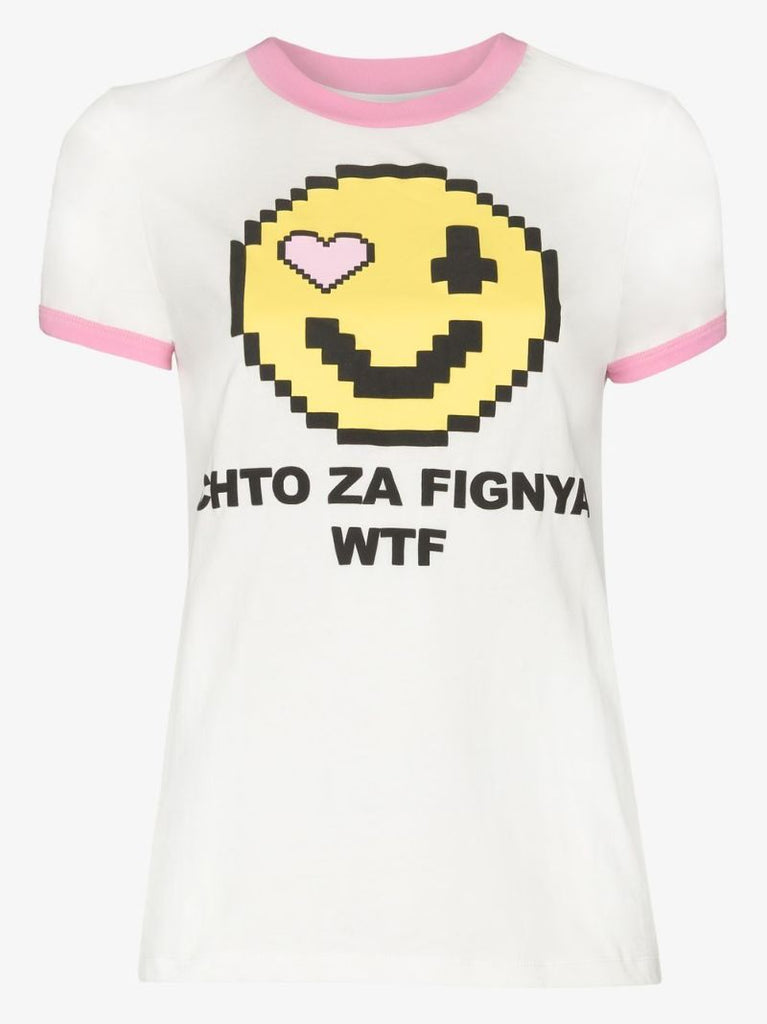 Emoji Print Cotton T-shirt