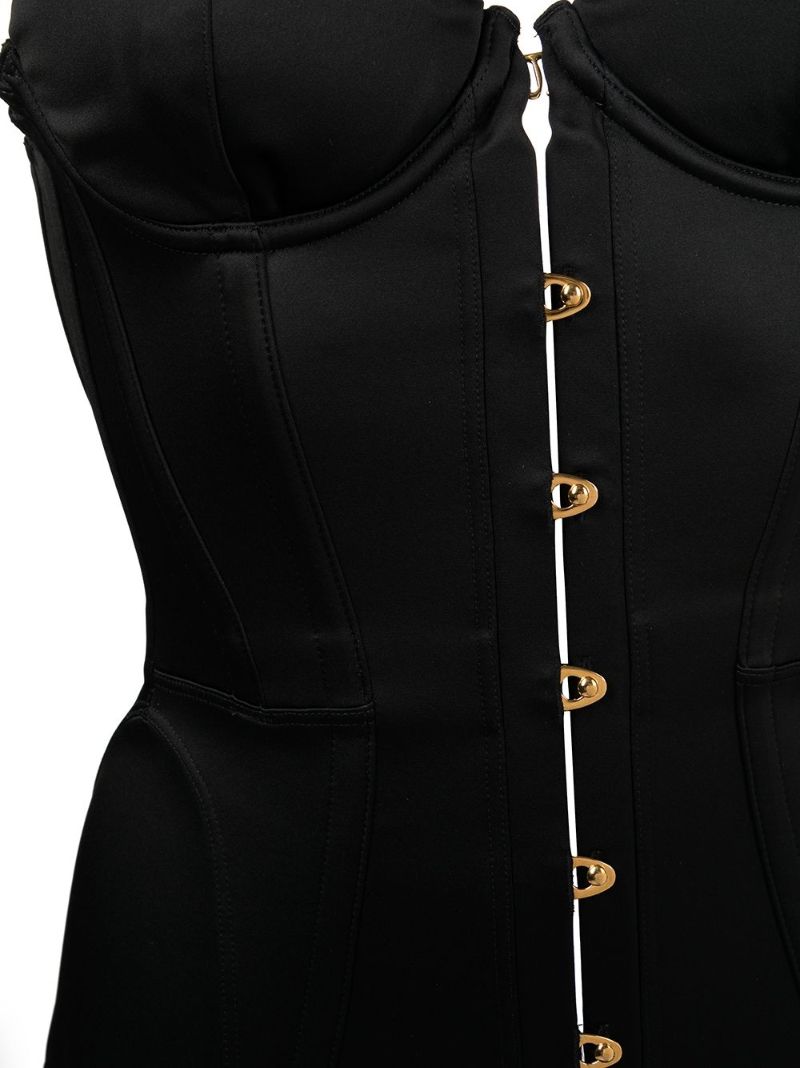 Black Mercy Satin Corset