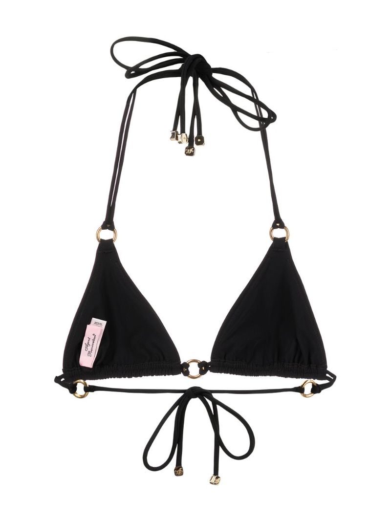 Black Malisa Triangle Bikini Top