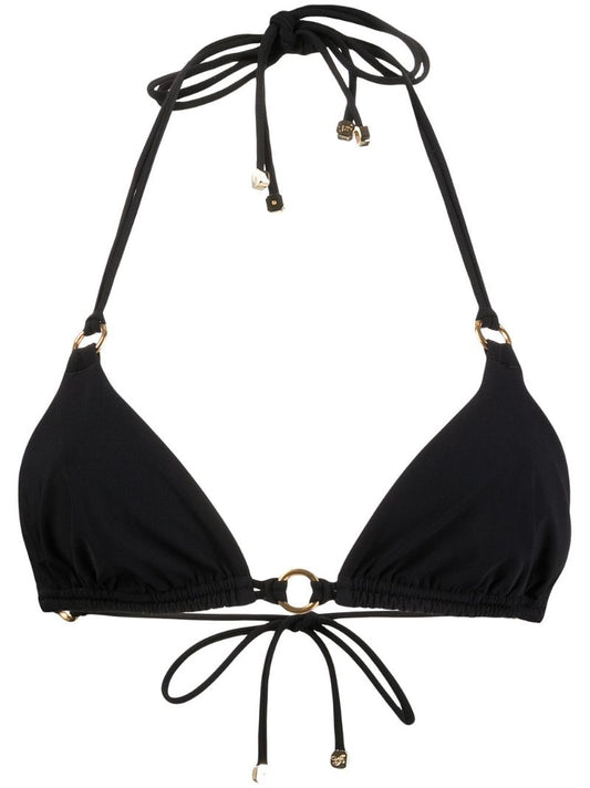 Black Malisa Triangle Bikini Top