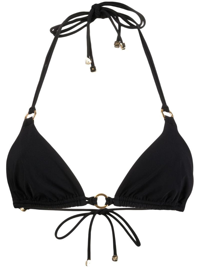 Black Malisa Triangle Bikini Top