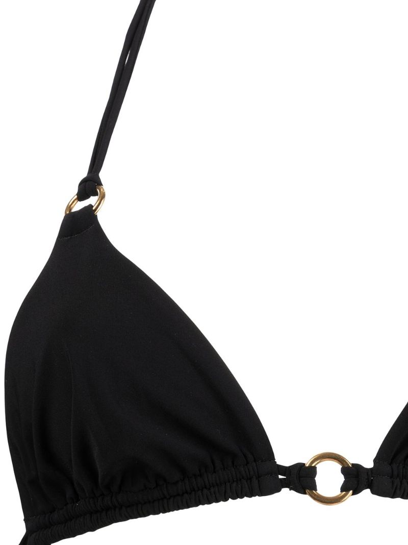 Black Malisa Triangle Bikini Top