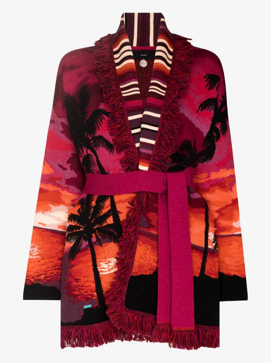 Sunset on the Sea Icon Jacquard Cardigan