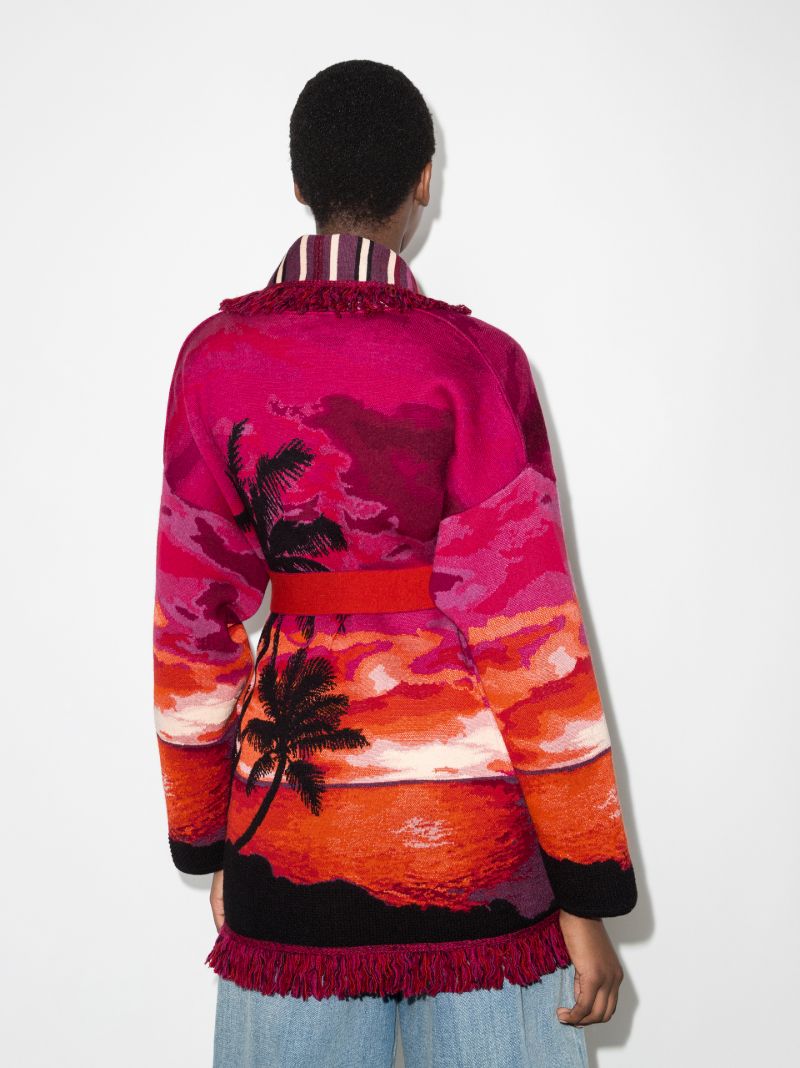 Sunset on the Sea Icon Jacquard Cardigan