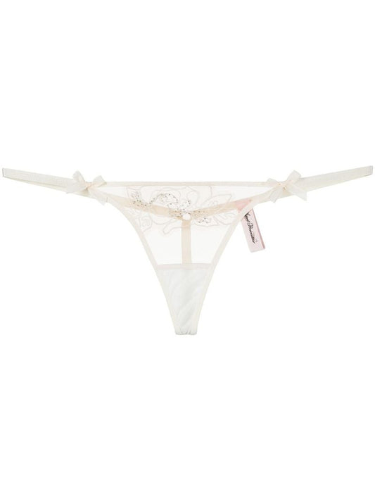 White Lindie Lace Thong