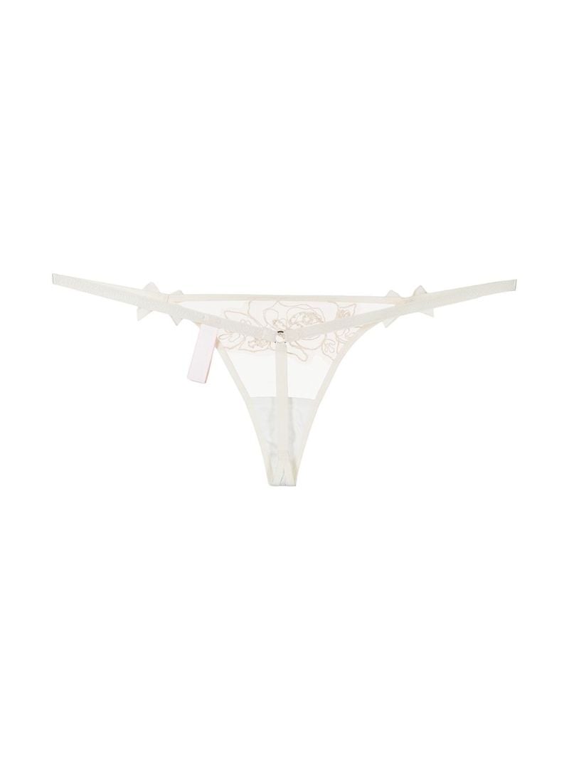 White Lindie Lace Thong