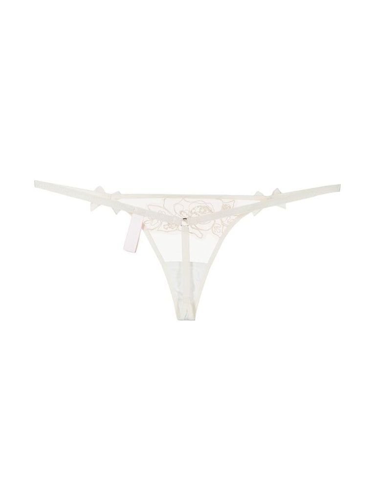 White Lindie Lace Thong