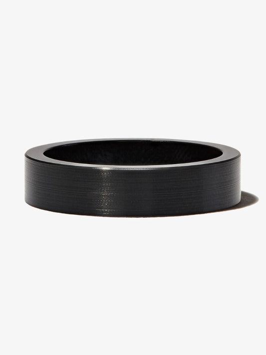 Black La 3g Ceramic Ribbon Ring