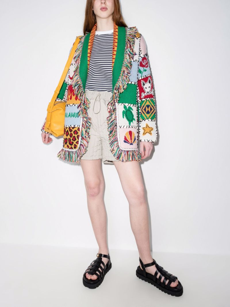 I Feel Good Icon Jacquard Wool Cardigan