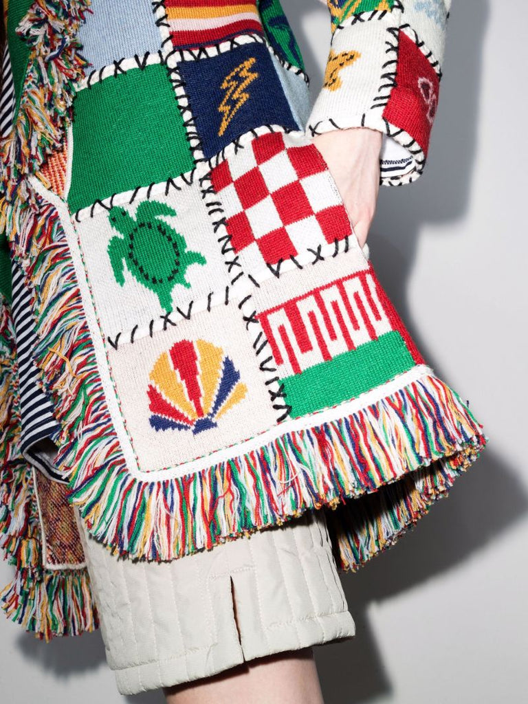 I Feel Good Icon Jacquard Wool Cardigan