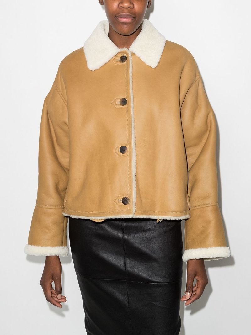 Cropped Shearling Jacket