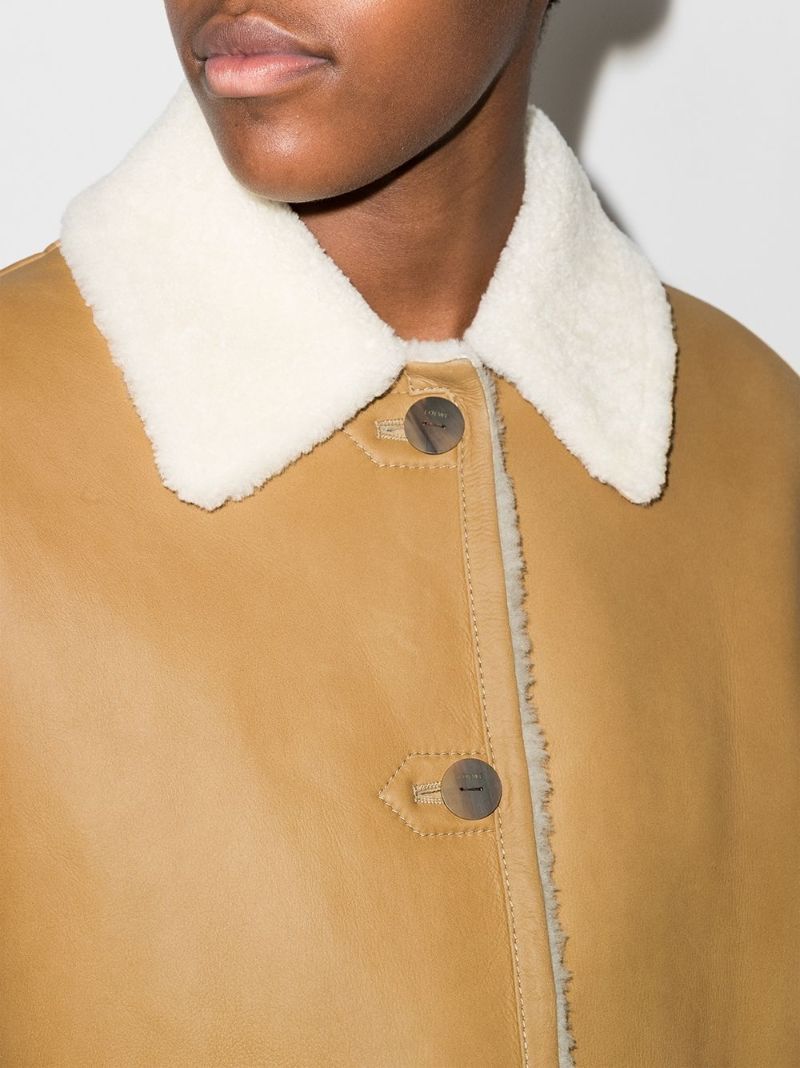 Cropped Shearling Jacket
