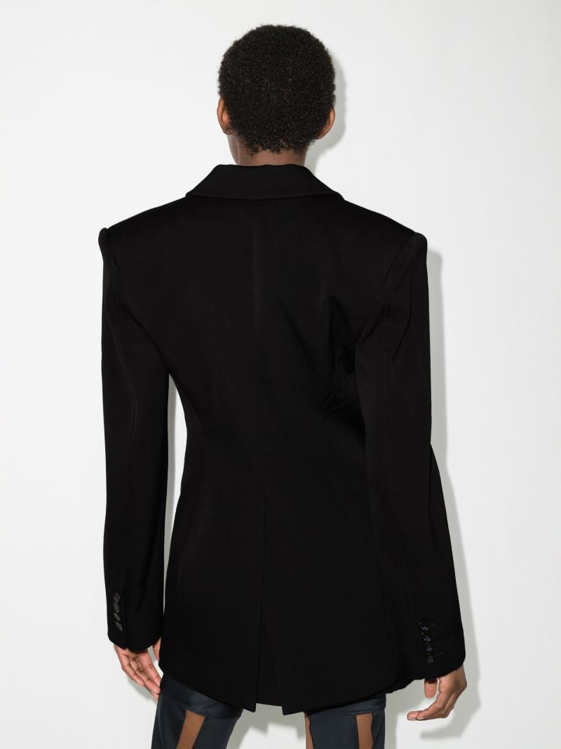 Cutout Single-breasted Wool Blazer