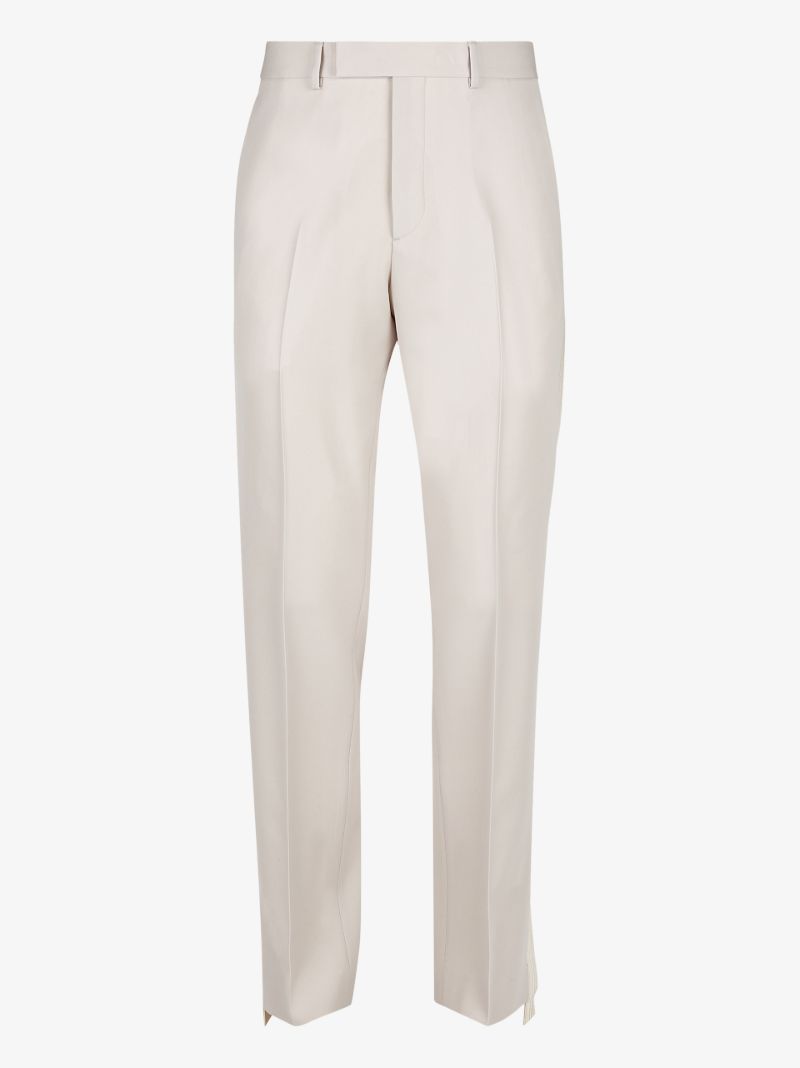 Tailored Straight Leg Wool Trousers
