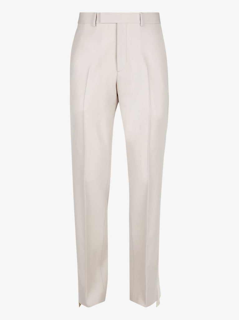 Tailored Straight Leg Wool Trousers