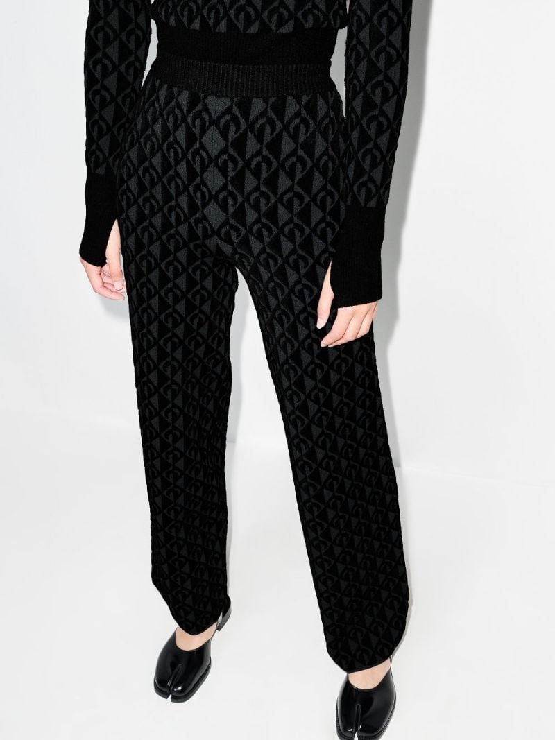Moon Lozenge Jacquard Trousers