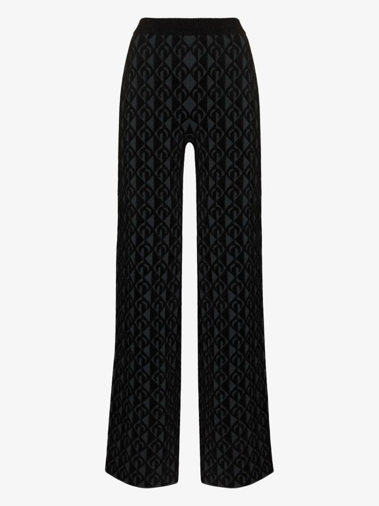 Moon Lozenge Jacquard Trousers