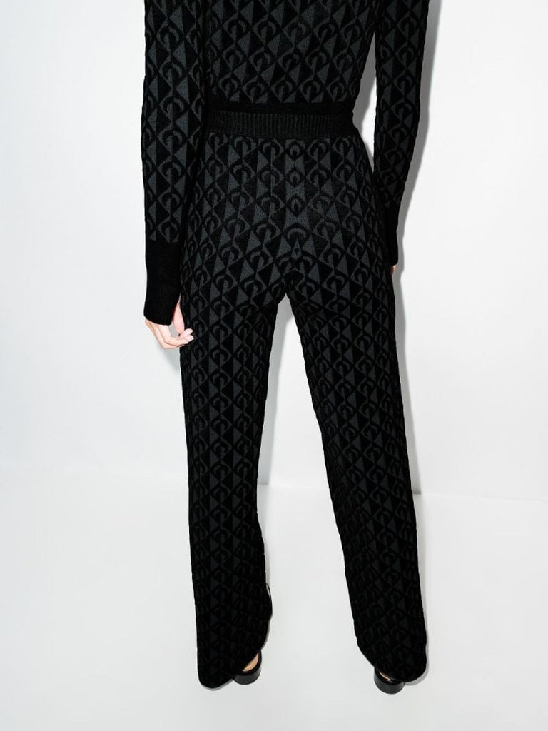 Moon Lozenge Jacquard Trousers