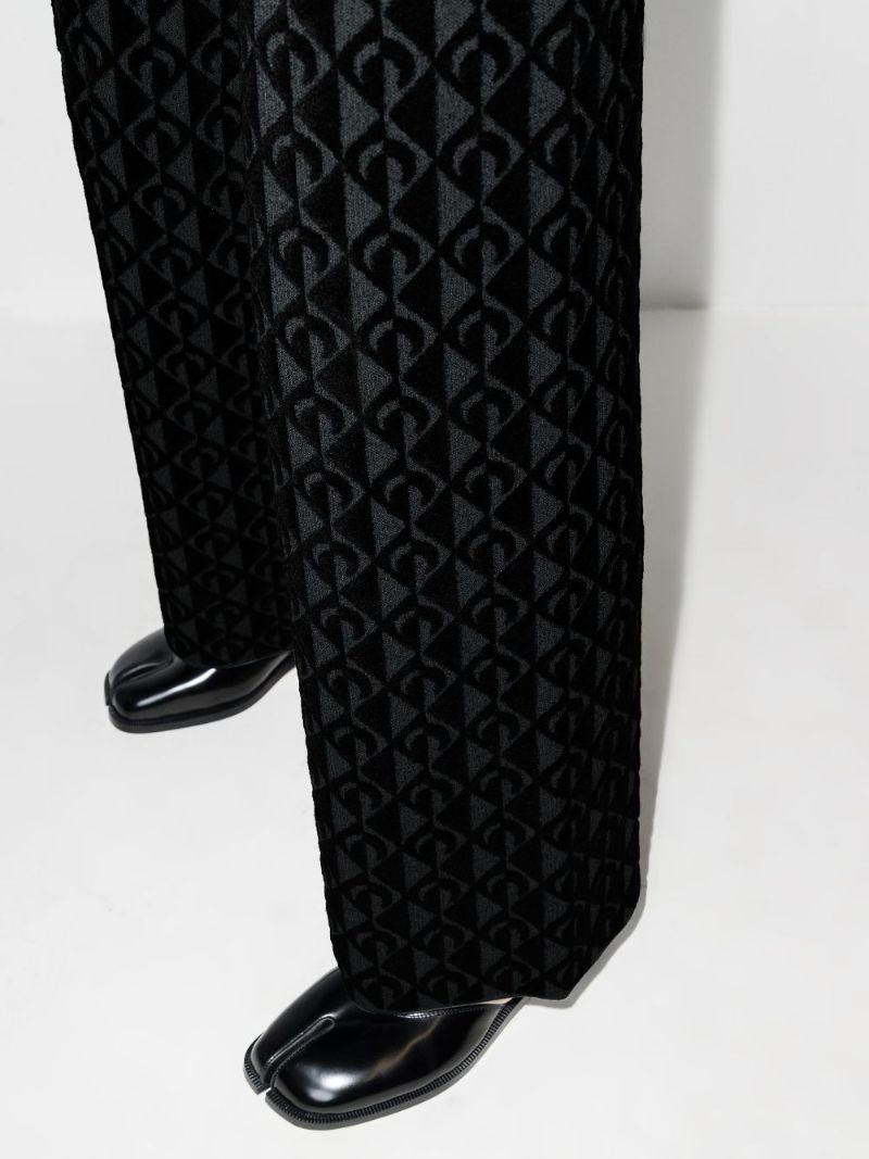 Moon Lozenge Jacquard Trousers