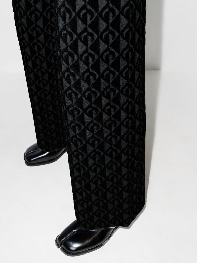 Moon Lozenge Jacquard Trousers
