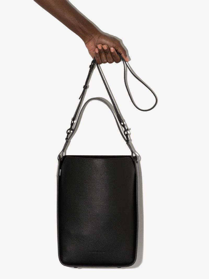 Black Tool 2.0 Small Leather Tote Bag