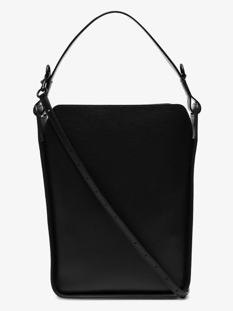 Black Tool 2.0 Small Leather Tote Bag
