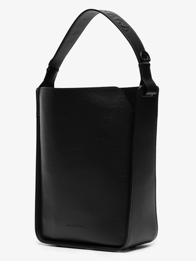Black Tool 2.0 Small Leather Tote Bag