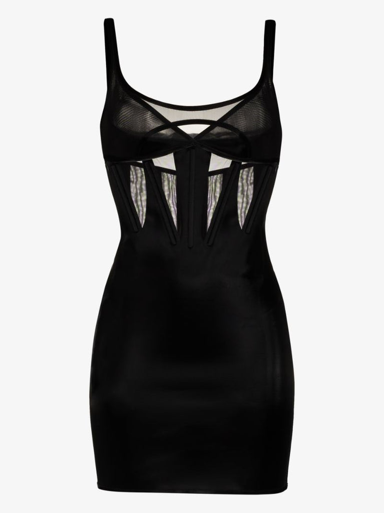 Panelled Corset Mini Dress