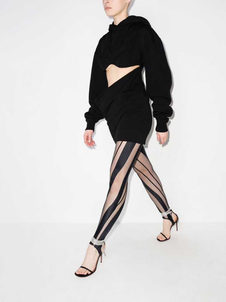 Cutout Hooded Mini Dress