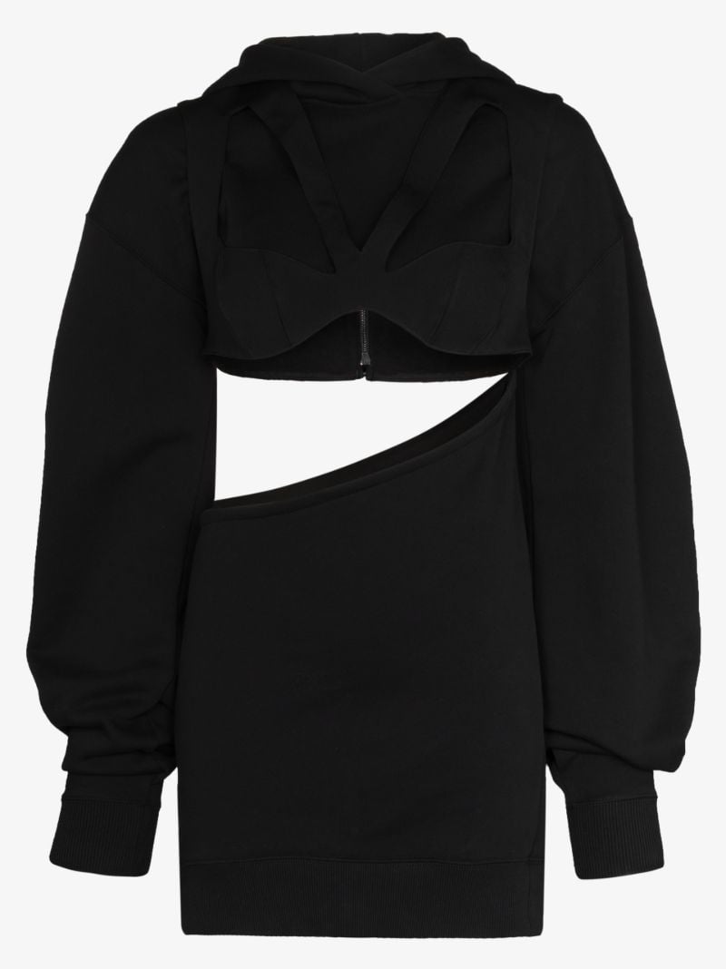 Cutout Hooded Mini Dress