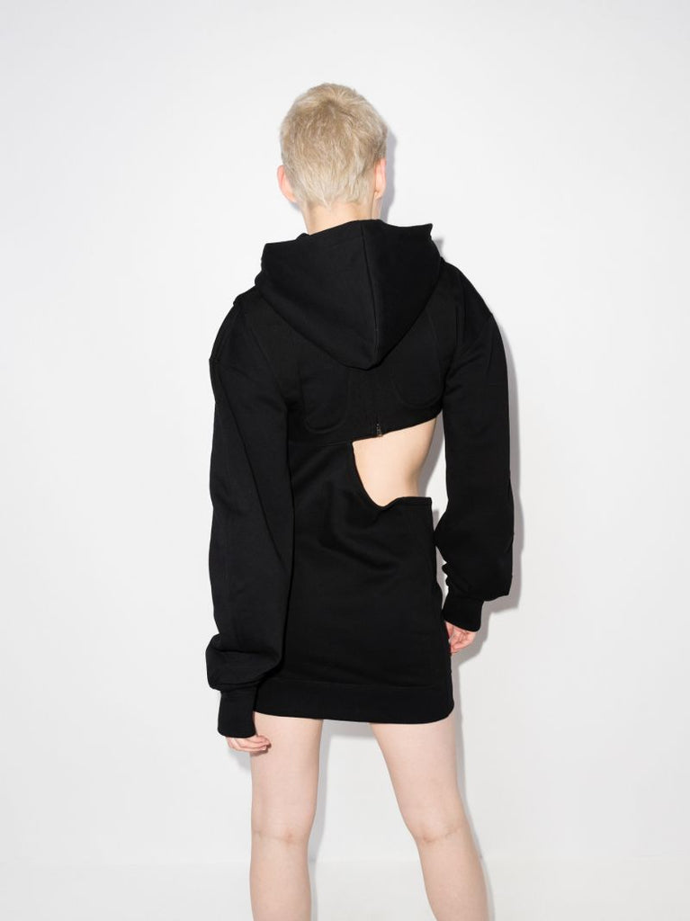 Cutout Hooded Mini Dress