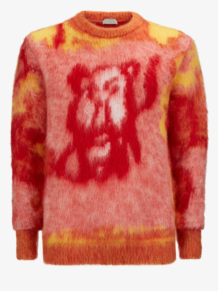 Animal Motif Jacquard Knit Sweater