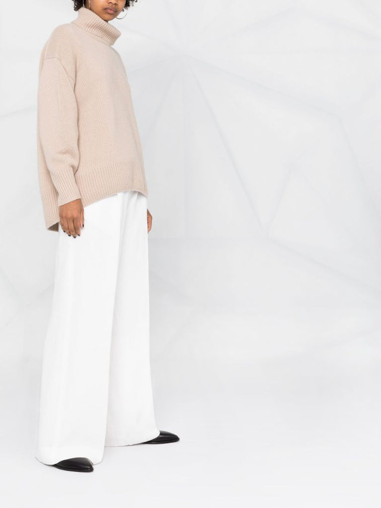 Neutral World's End Cashmere Sweater