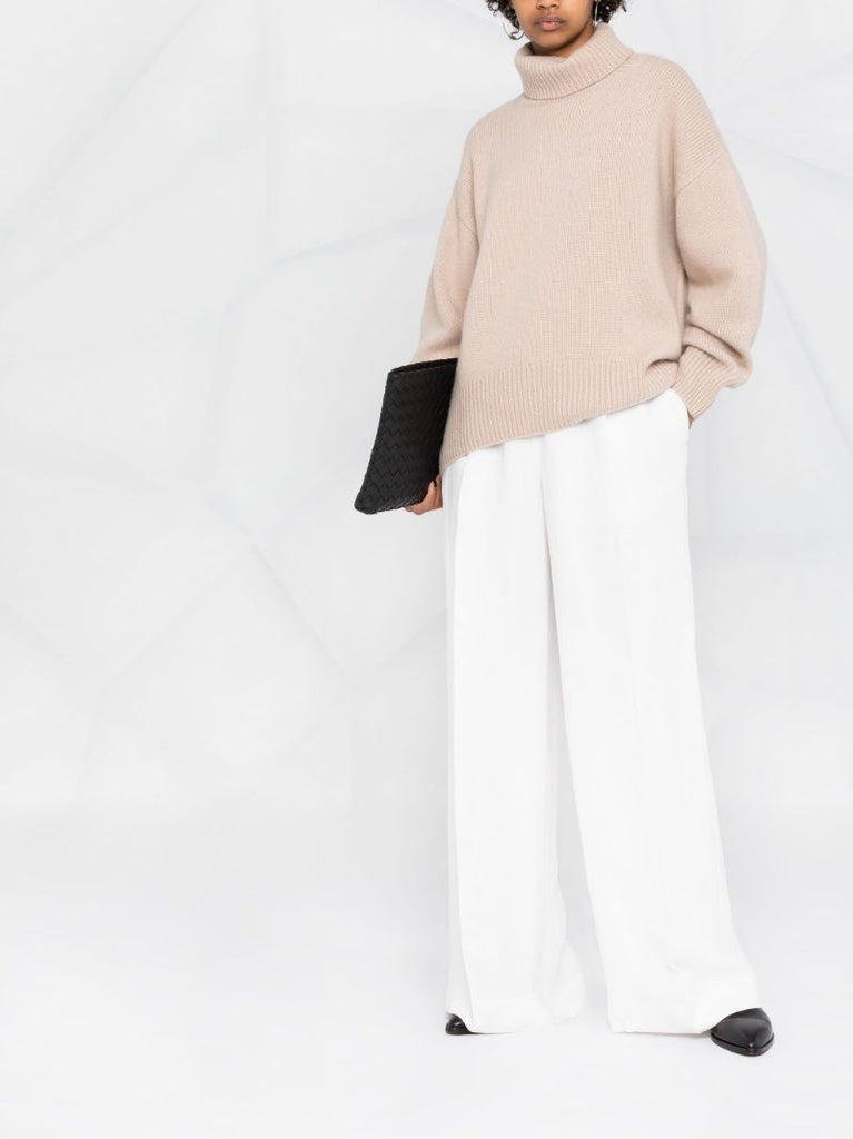 Neutral World's End Cashmere Sweater