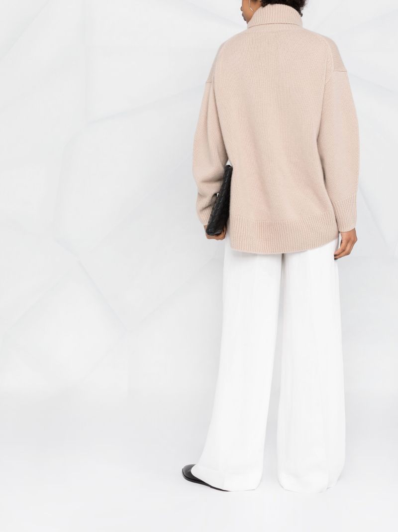 Neutral World's End Cashmere Sweater