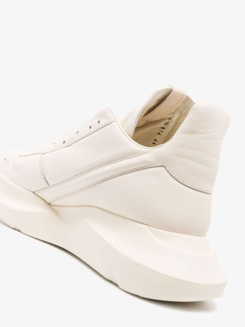 Neutral Geth Runner Leather Sneakers