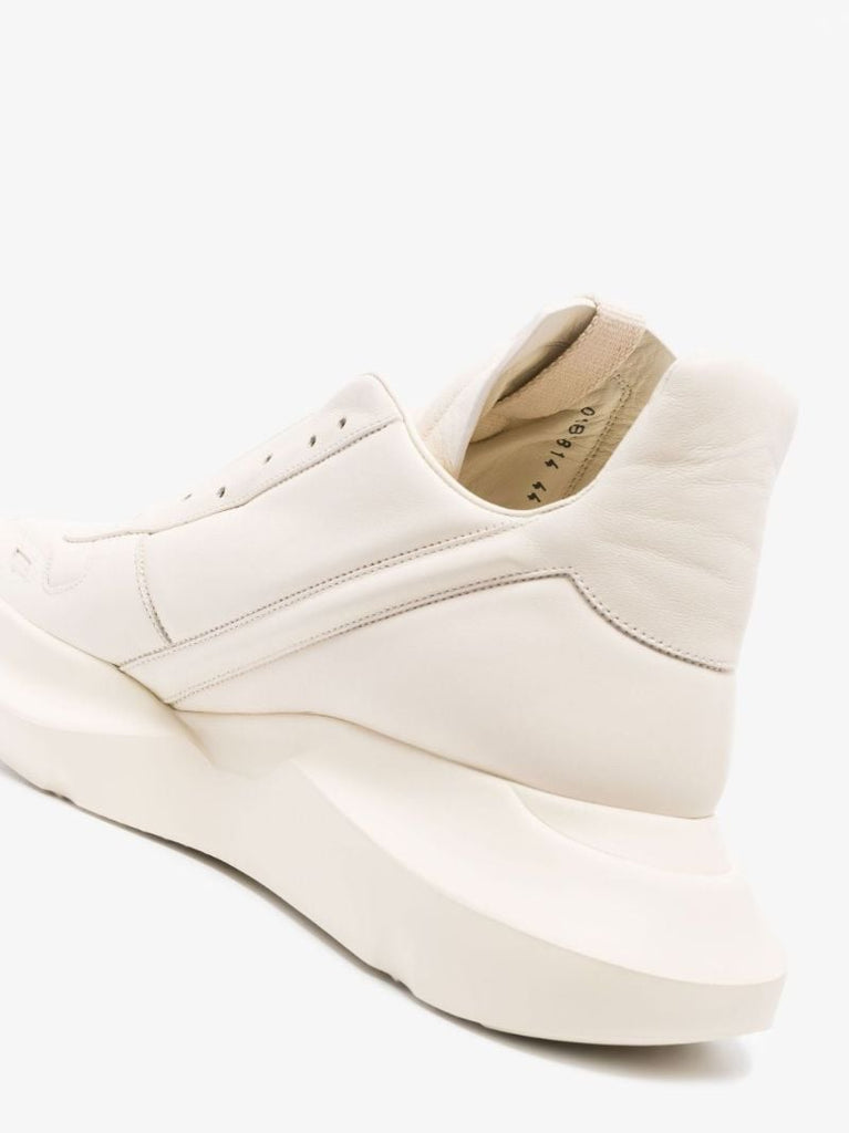 Neutral Geth Runner Leather Sneakers