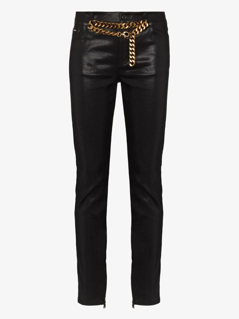 Chain Belt Skinny Jeans