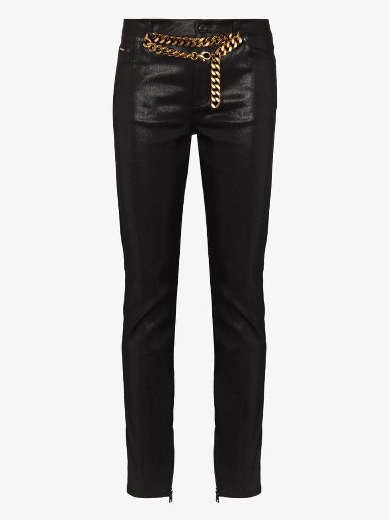 Chain Belt Skinny Jeans