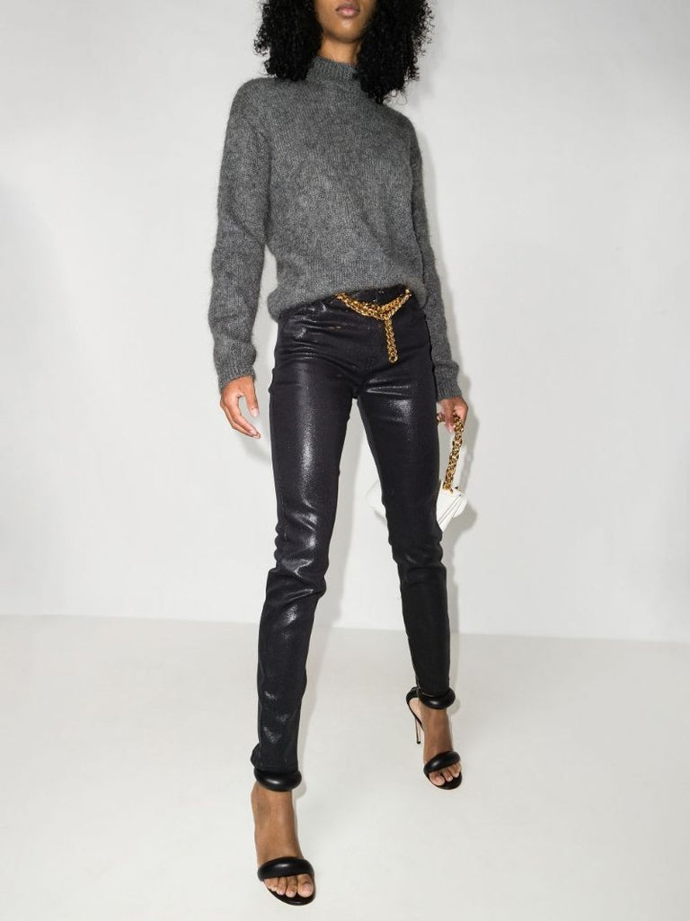 Chain Belt Skinny Jeans