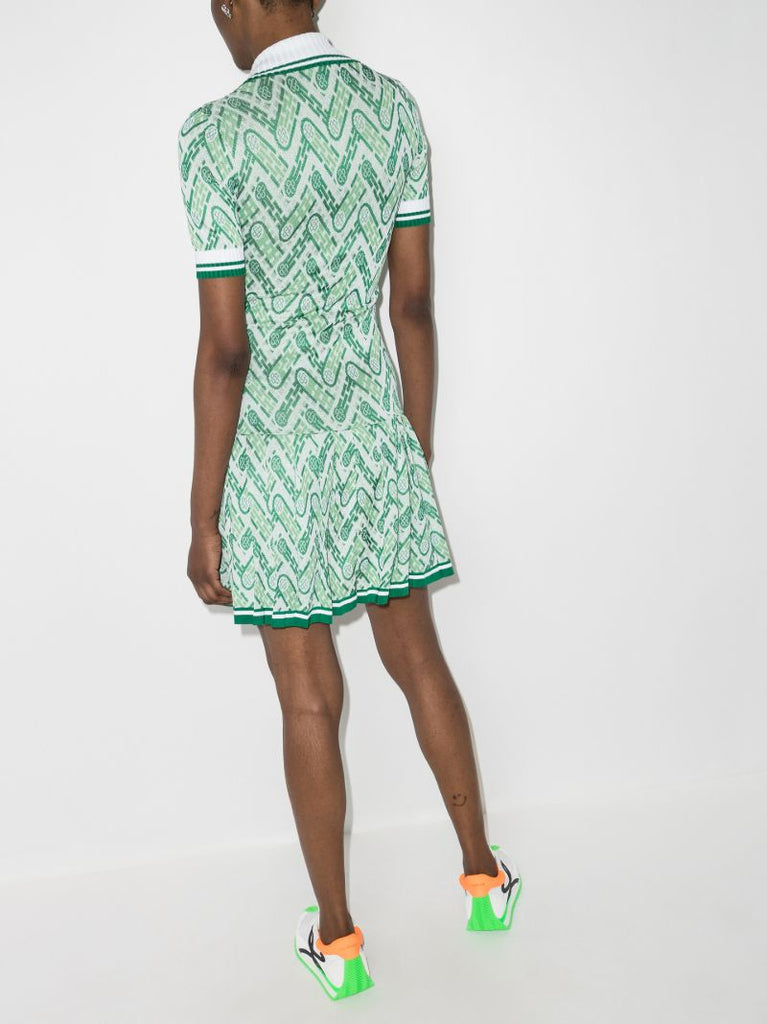 Tennis Jacquard Mini Dress