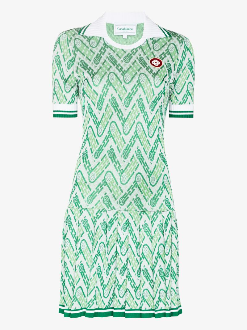 Tennis Jacquard Mini Dress