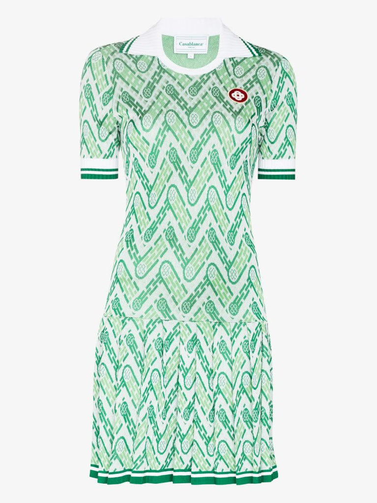 Tennis Jacquard Mini Dress