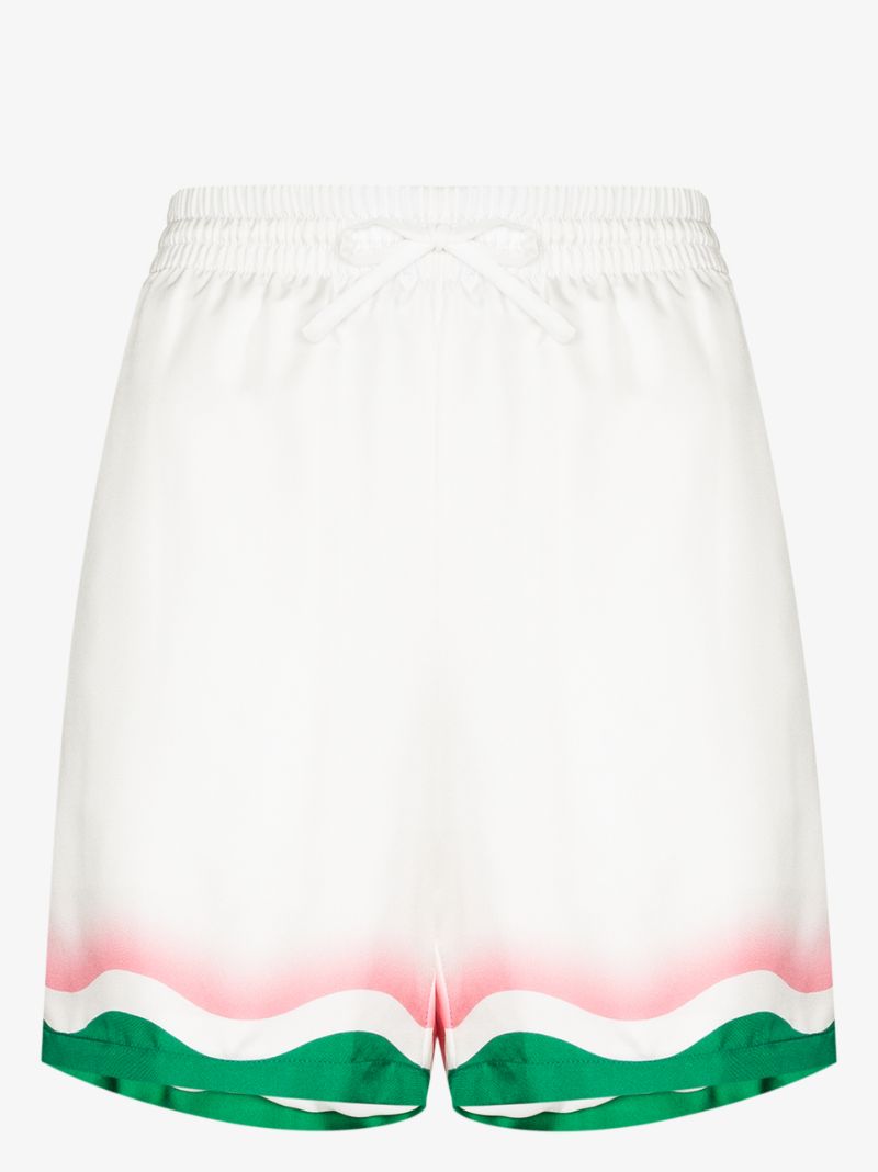 Ping Pong Printed Silk Shorts