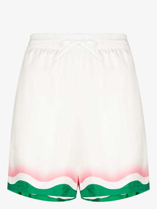 Ping Pong Printed Silk Shorts