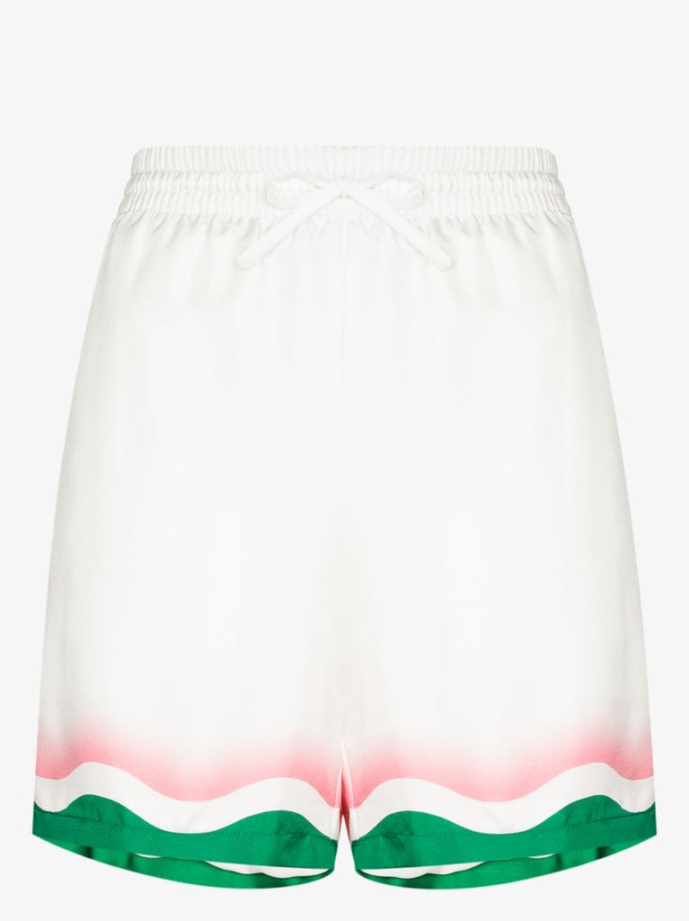 Ping Pong Printed Silk Shorts